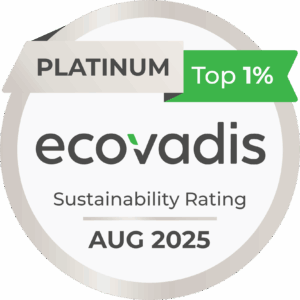 EcoVadis Nachhaltigkeits-Platin-Abzeichen August 2025